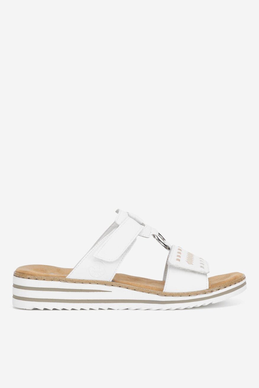 Rieker - Klapki na koturnie - 2230056228976