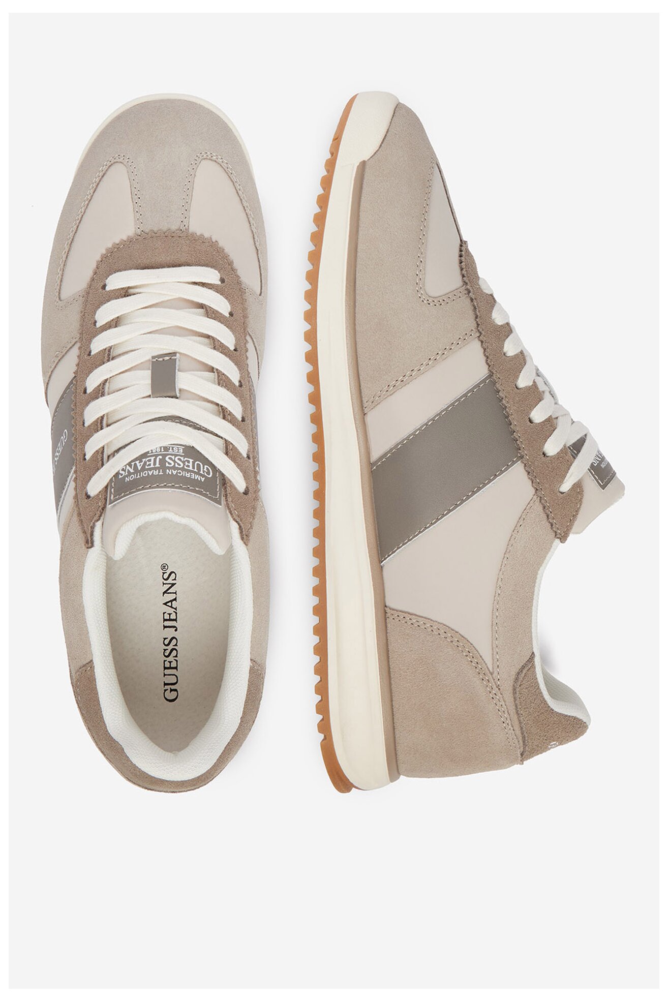 Sneakers GUESS JEANS EO-DELAND-01 WE Szary