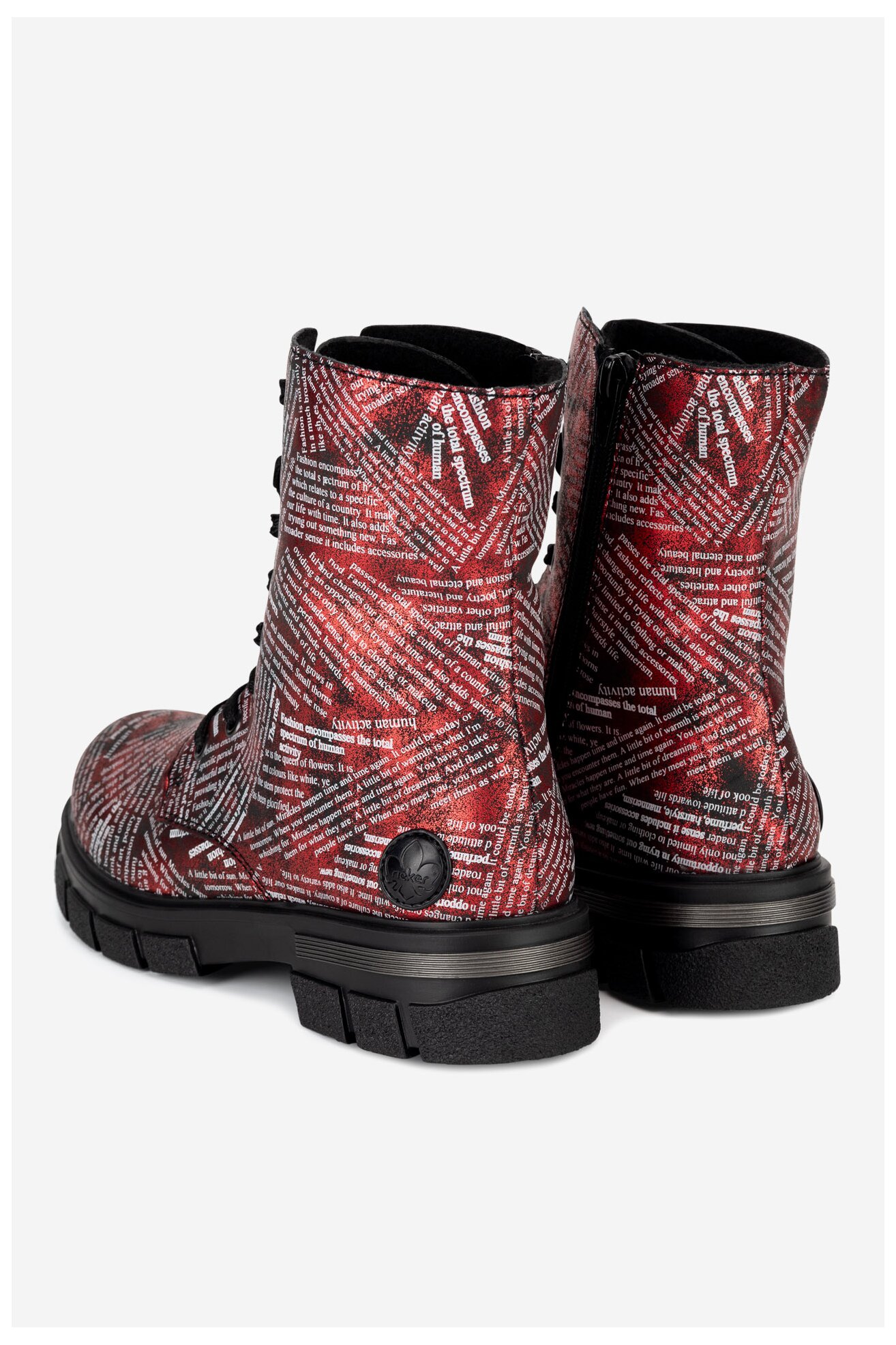 Trzewiki Rieker Z9120-35 Czerwony