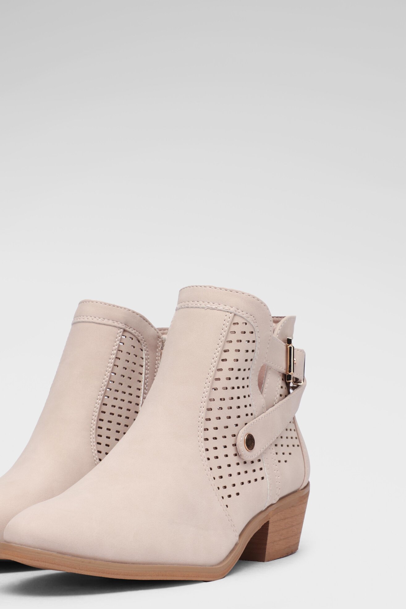 Botki DeeZee WS19218-02 Beżowy