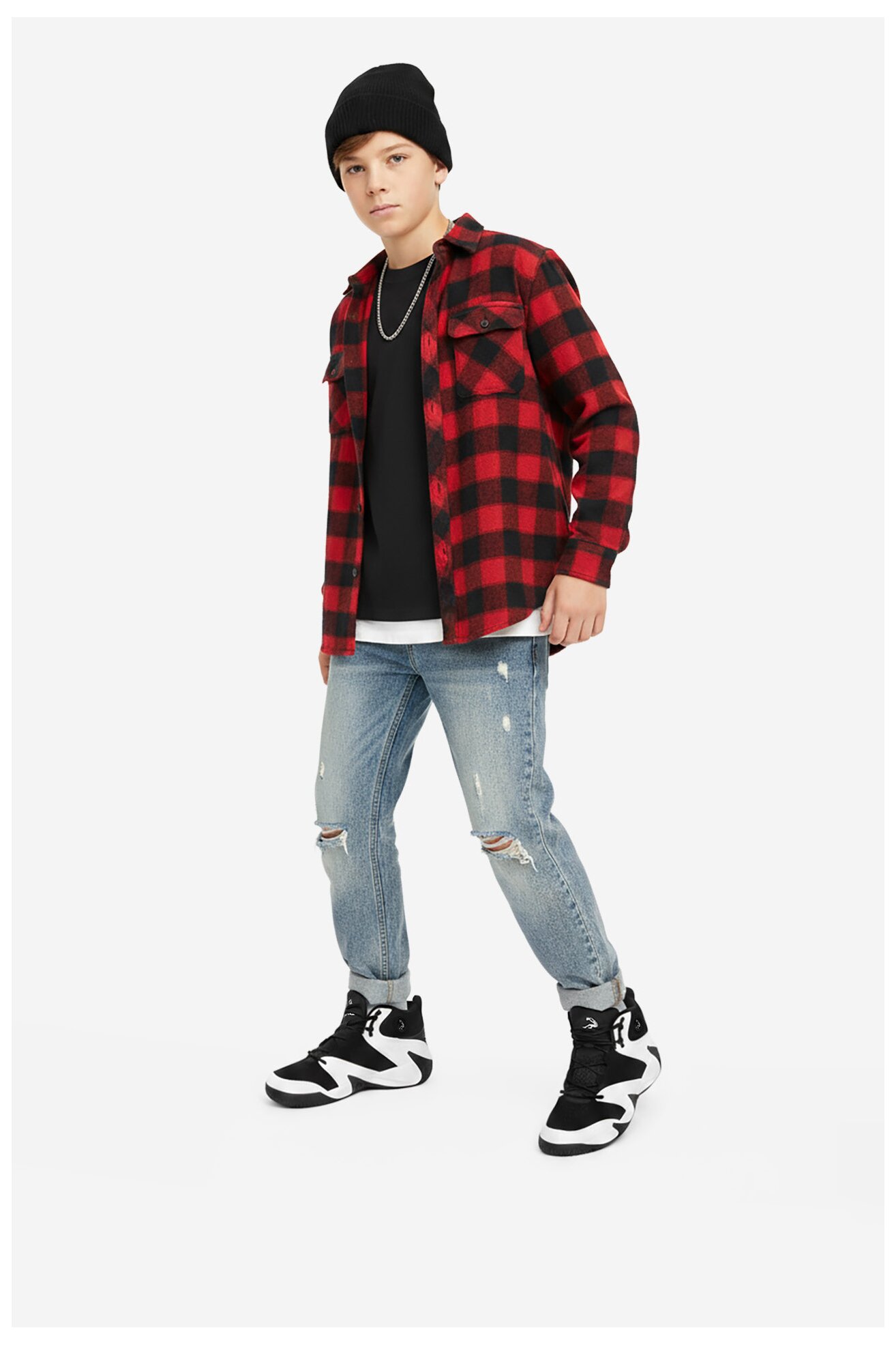 Obuwie sportowe SHAQ CEO-DEVASTATOR AQ95010B-BW Czarny