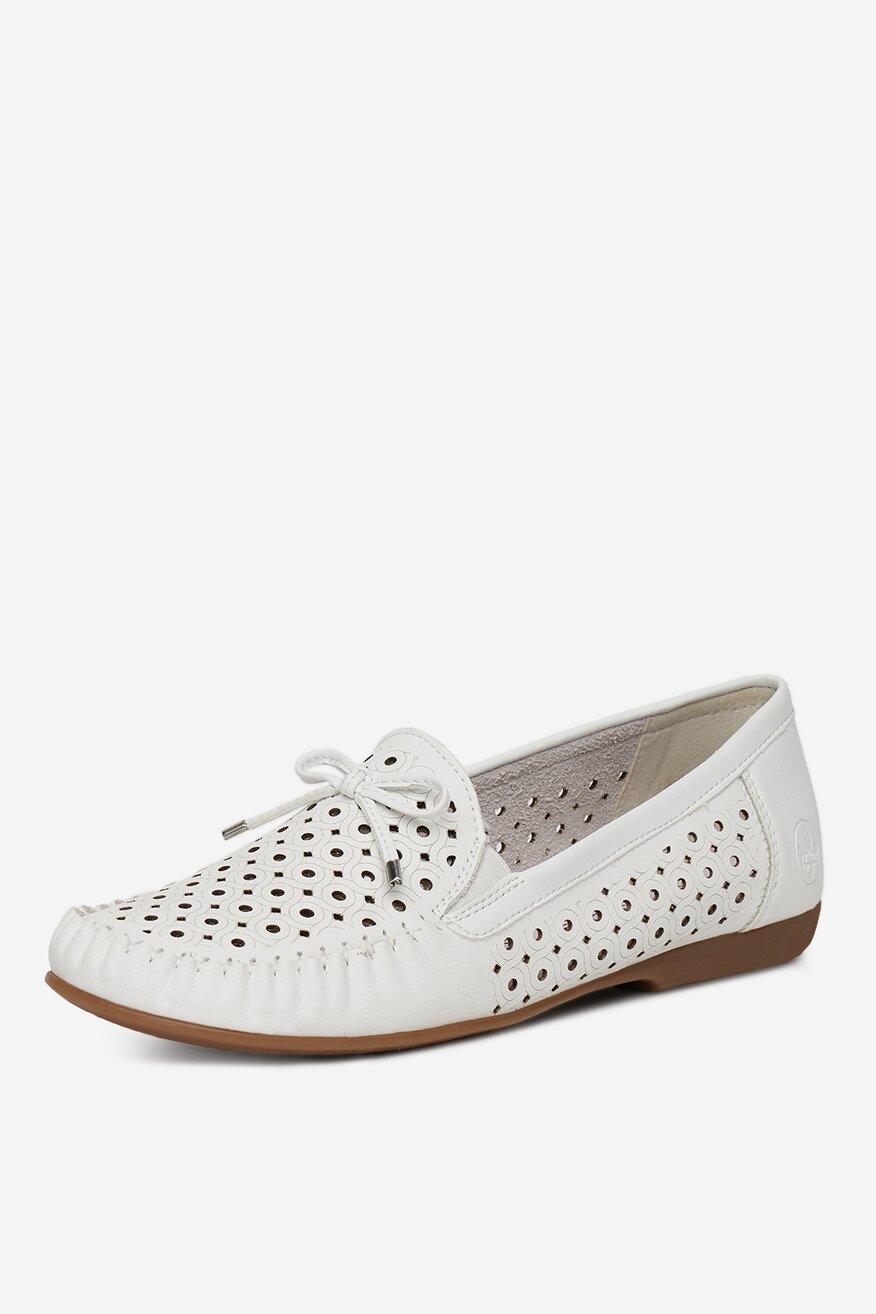 Rieker - Mokasyny skórzane - 2230078411769