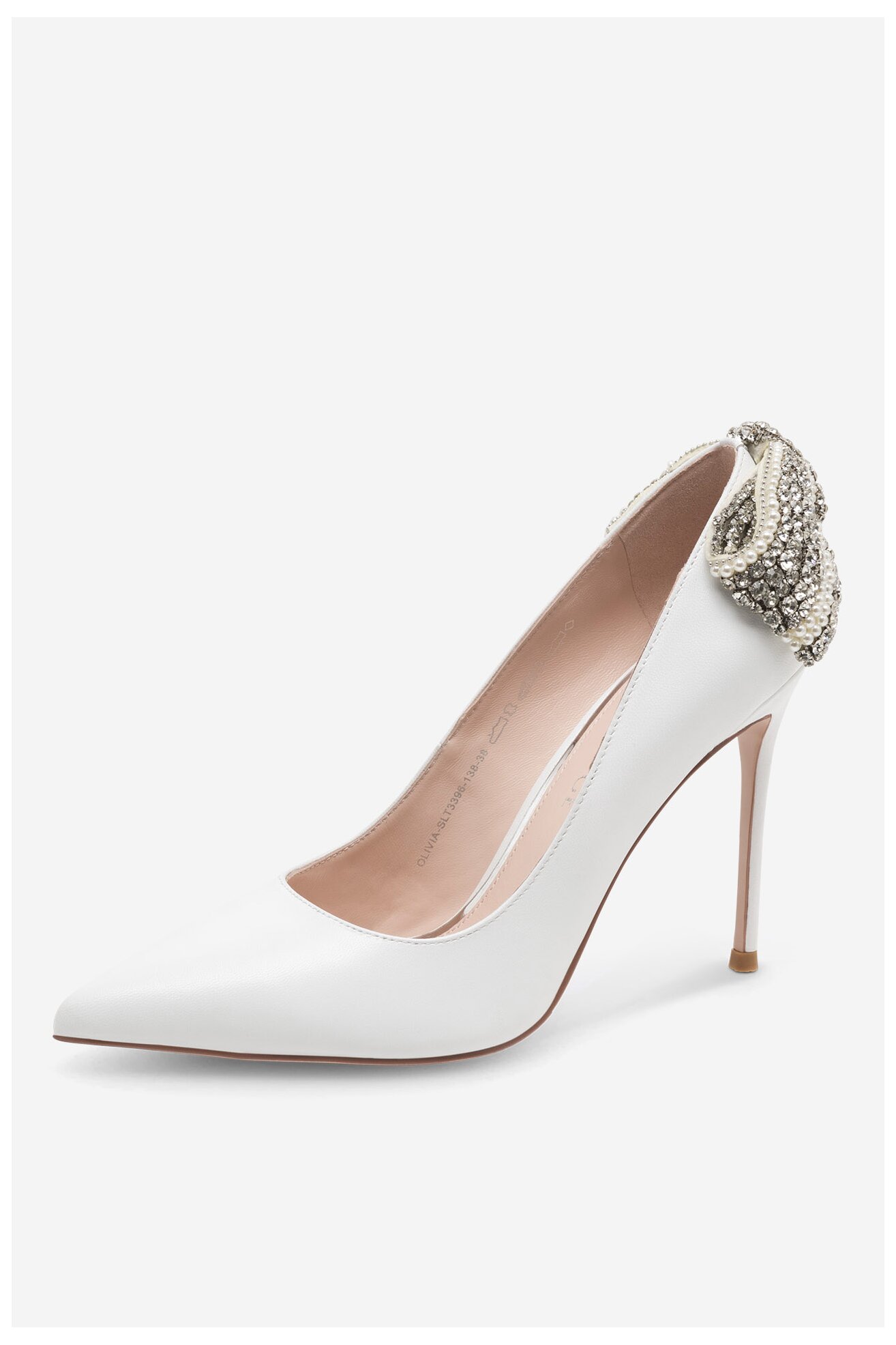 Елегантни обувки EVA MINGE OLIVIA-SLT3396-138 БЯЛ