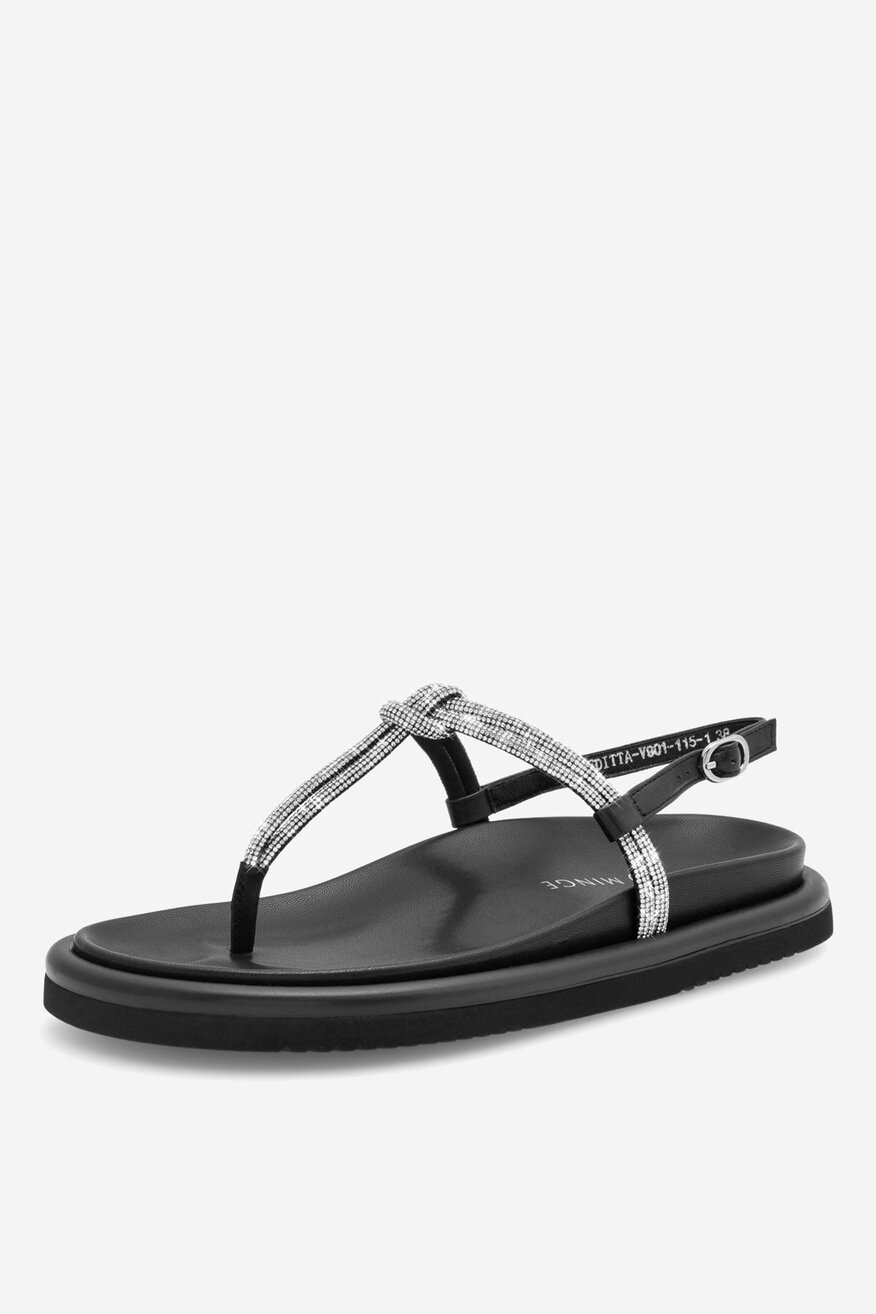 EVA MINGE - Skórzane sandały - 5905588359975