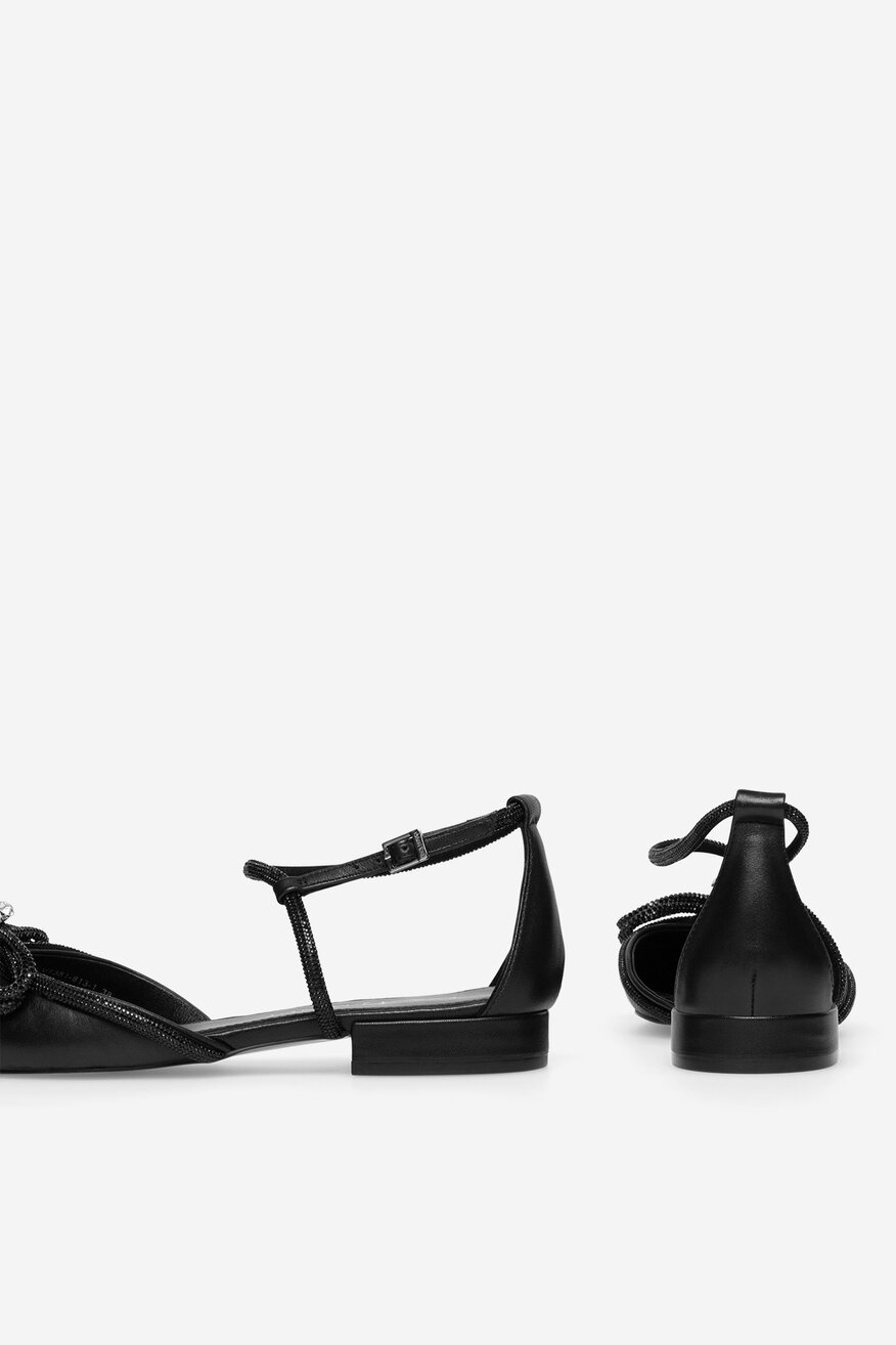 
                EVA MINGE - Baleriny skórzane - 5905588376163