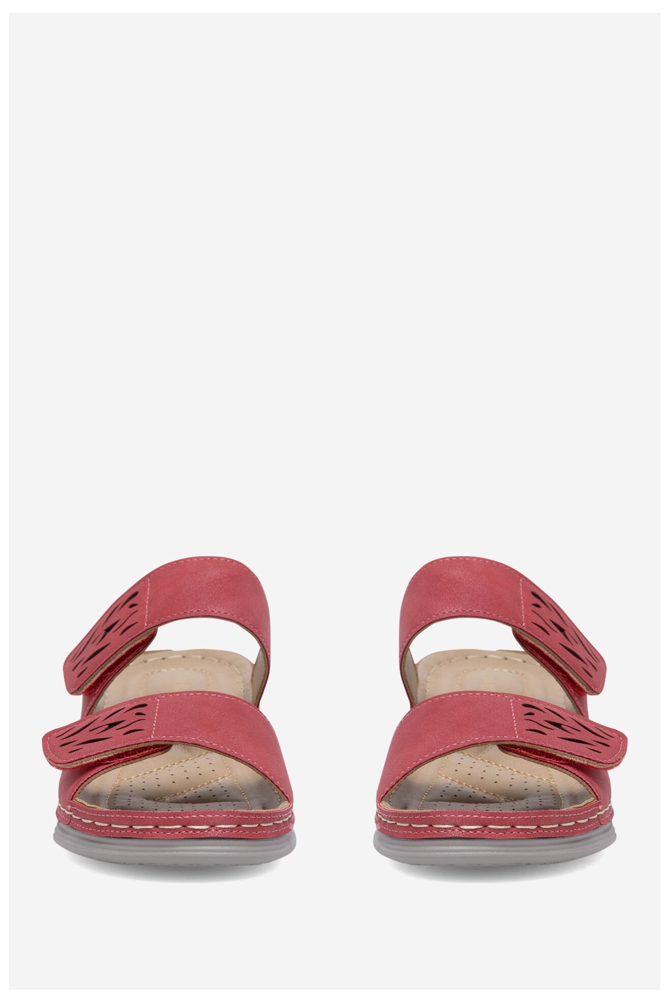 Klapki Clara Barson WYL05010-11 Czerwony