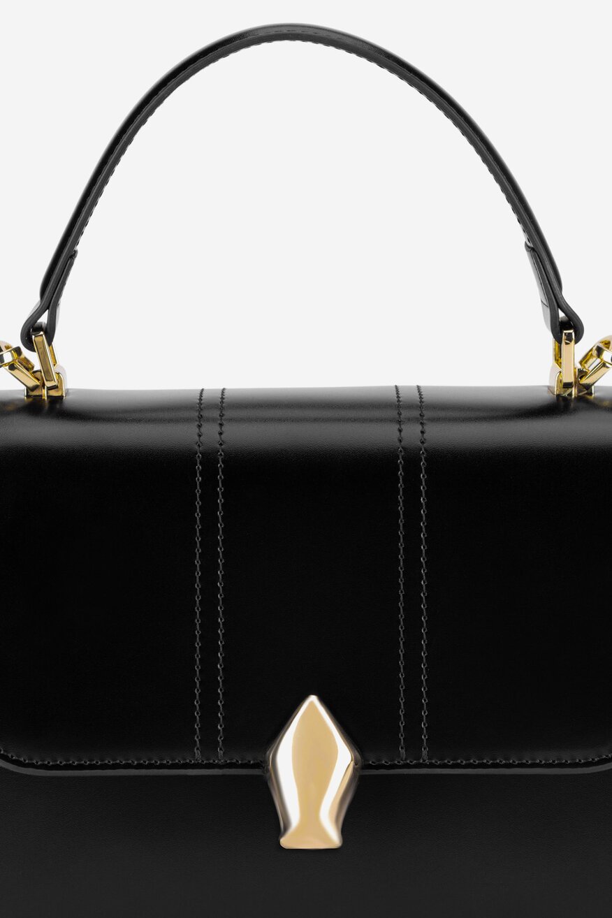 Gino Rossi - Średnia skórzana torebka kuferek - 5903419772900