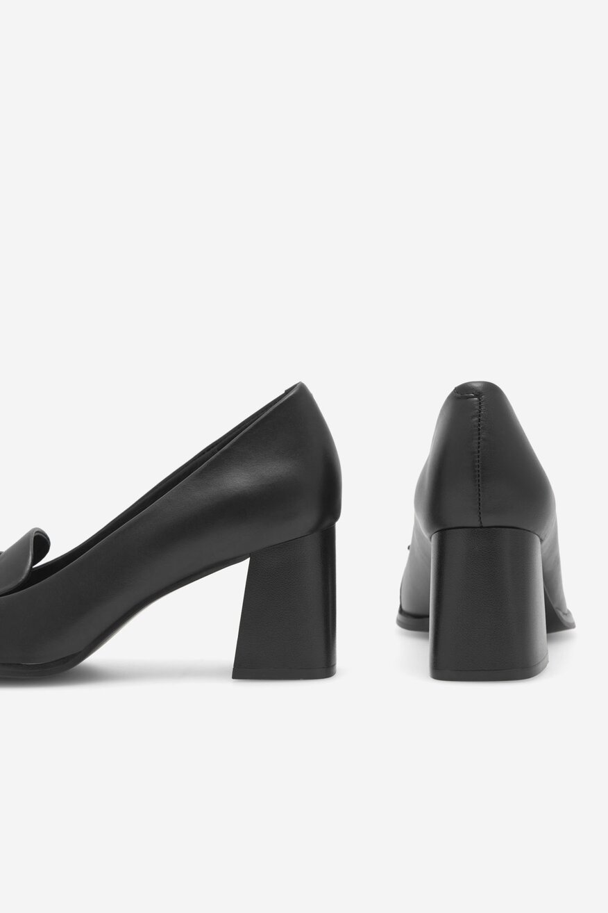 Sergio Bardi - Czółenka skórzane na słupku - 5905588325260