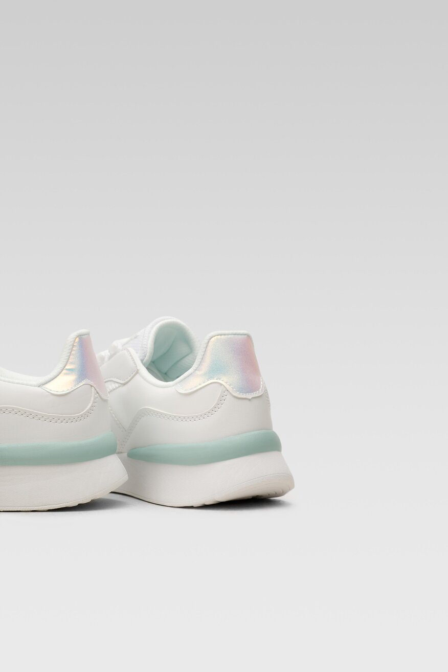 
                Sprandi - Obuwie sportowe pastelowe białe - 5904248417727