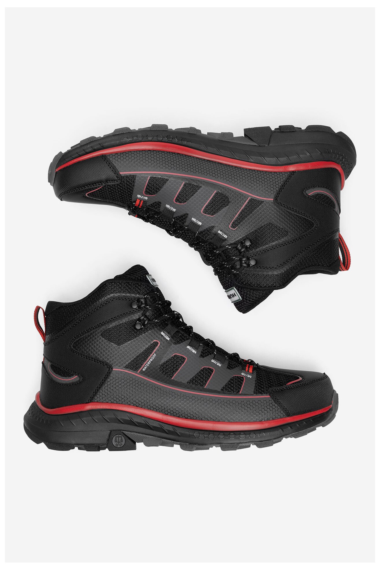 Túracipő HUNTER PEAK RT MID WP PIROS