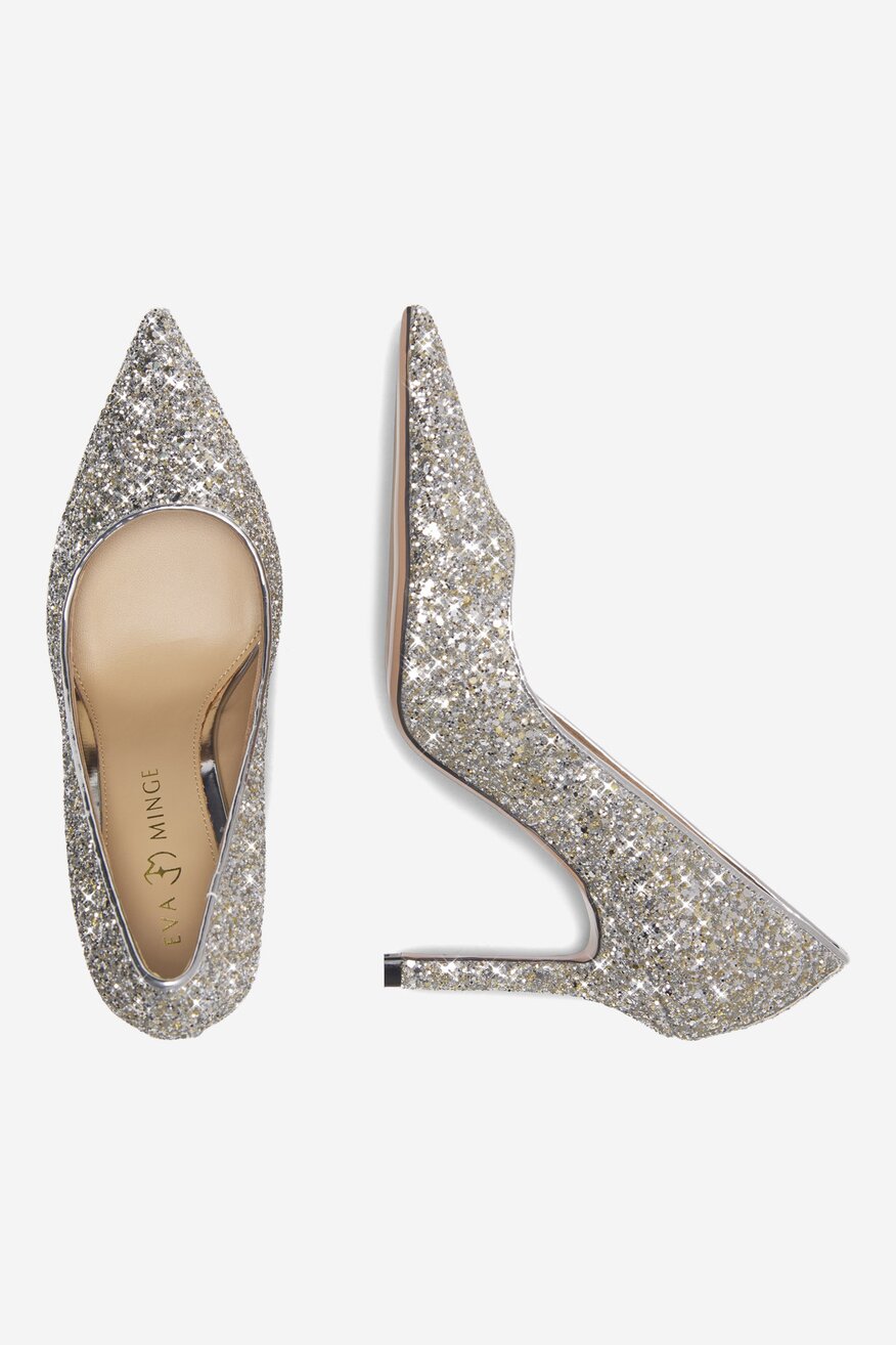 
                Туфлі-Човники EVA MINGE СРІБНИЙ - 5905588375975