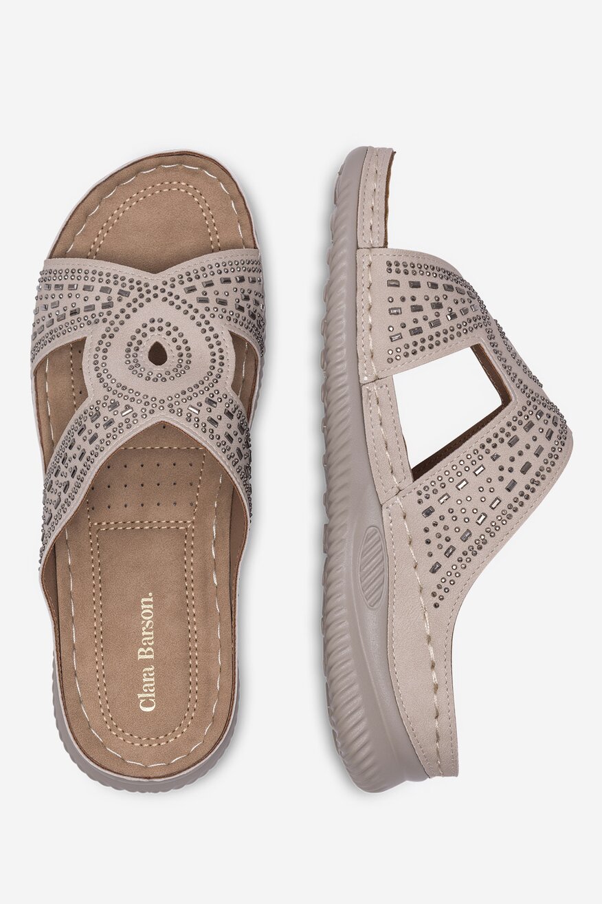 
                Шльопанець Clara Barson БЕЖЕВИЙ - 5905588593287