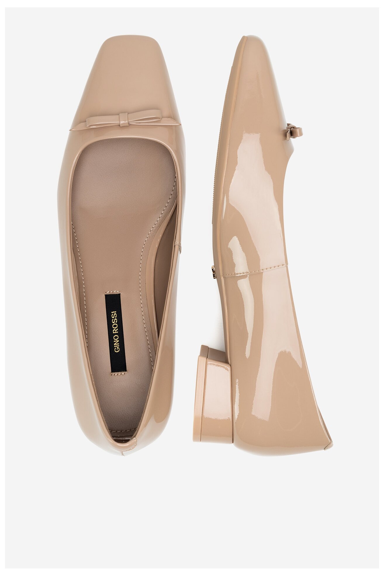 Baleriny Gino Rossi EMILI-SLT2350 Beżowy
