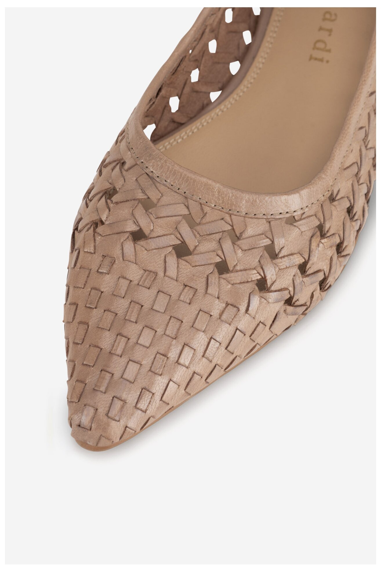 Baleriny Sergio Bardi WI40-F1101-01SB Beżowy ciemny