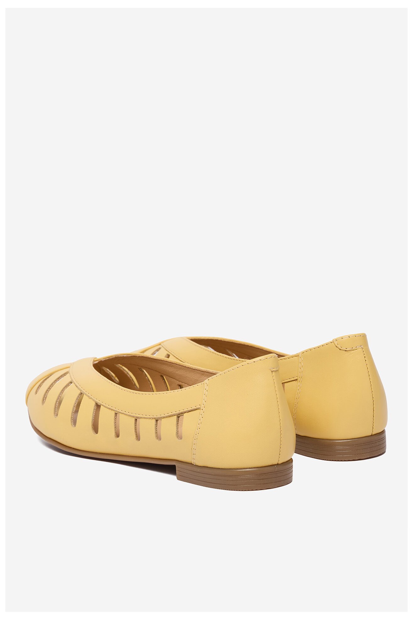 Baleriny Lasocki CEO-RST-ERICA-66 Żółty jasny