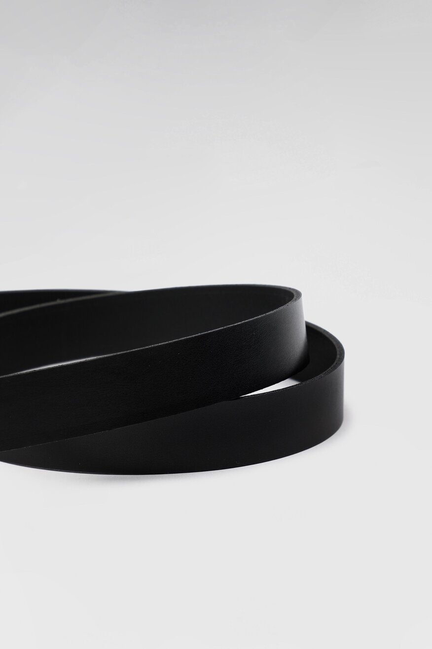 Lasocki - Pasek skórzany wąski - 5904248971069