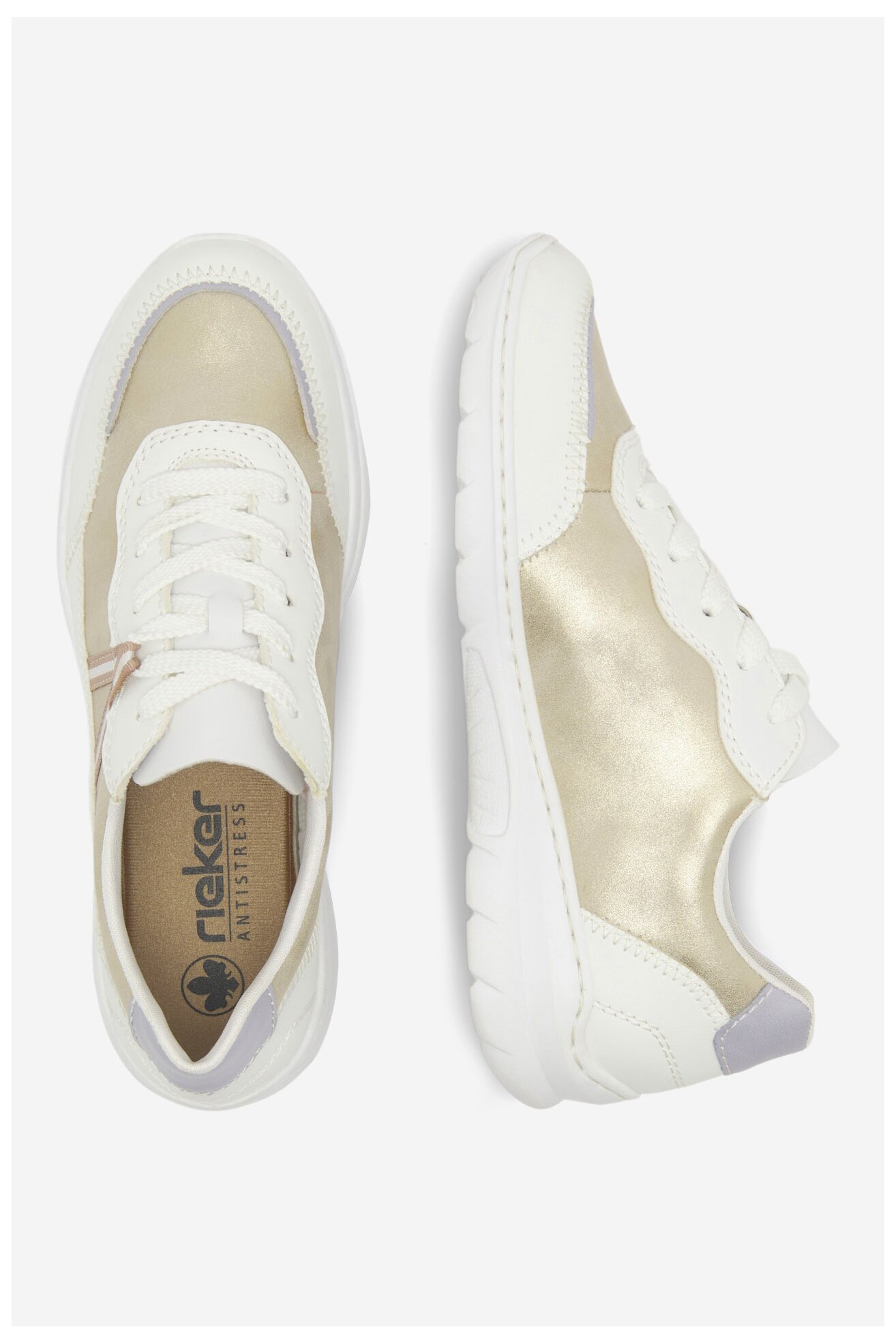 Sneakers Rieker L3201-80 Biały