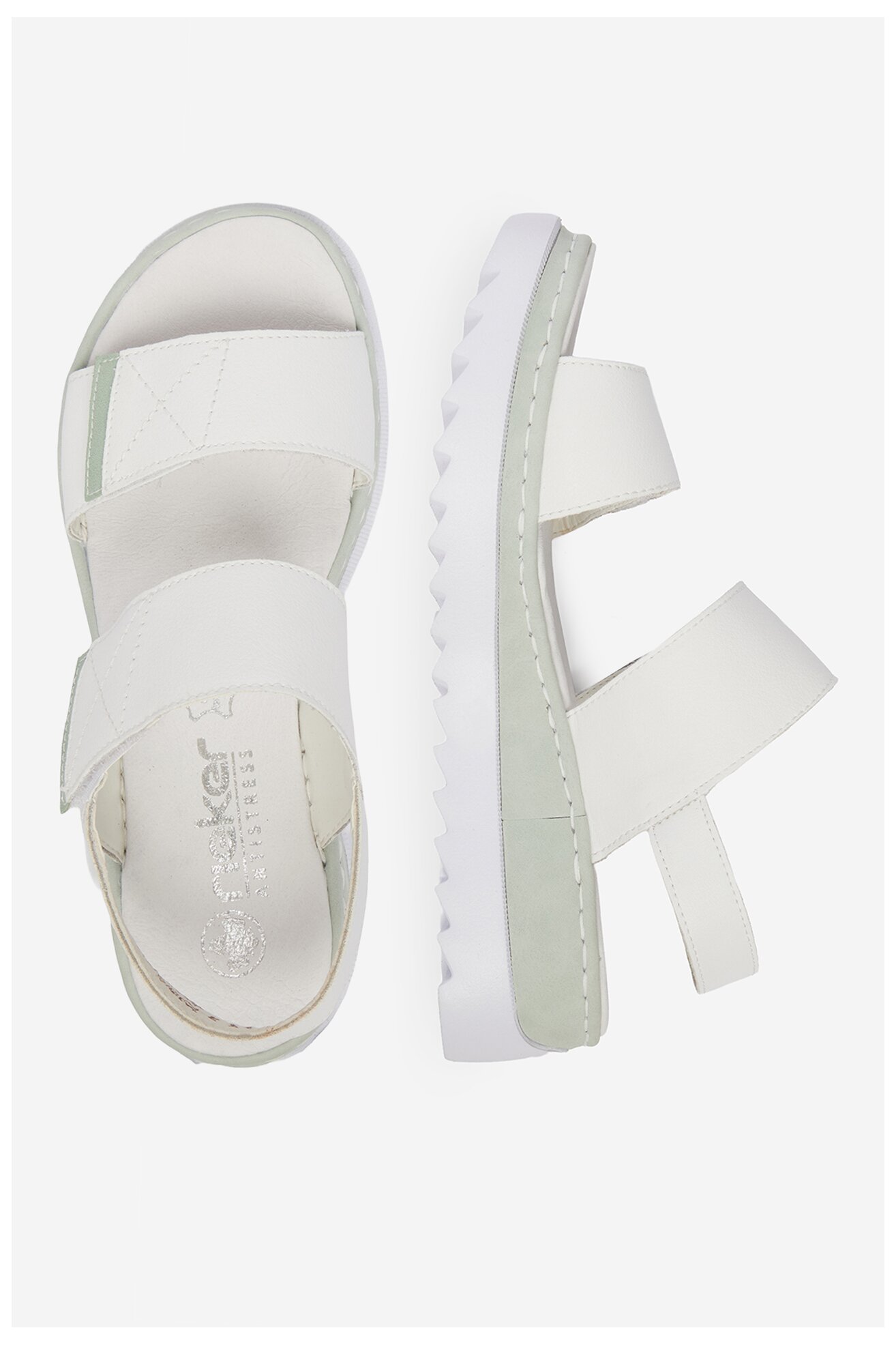 Sandały Rieker CEO-V4475-80 Biały