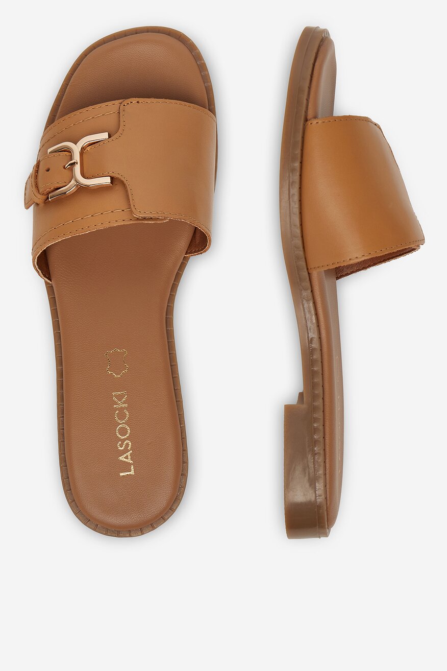 Lasocki - Klapki skórzane - 5906751003978