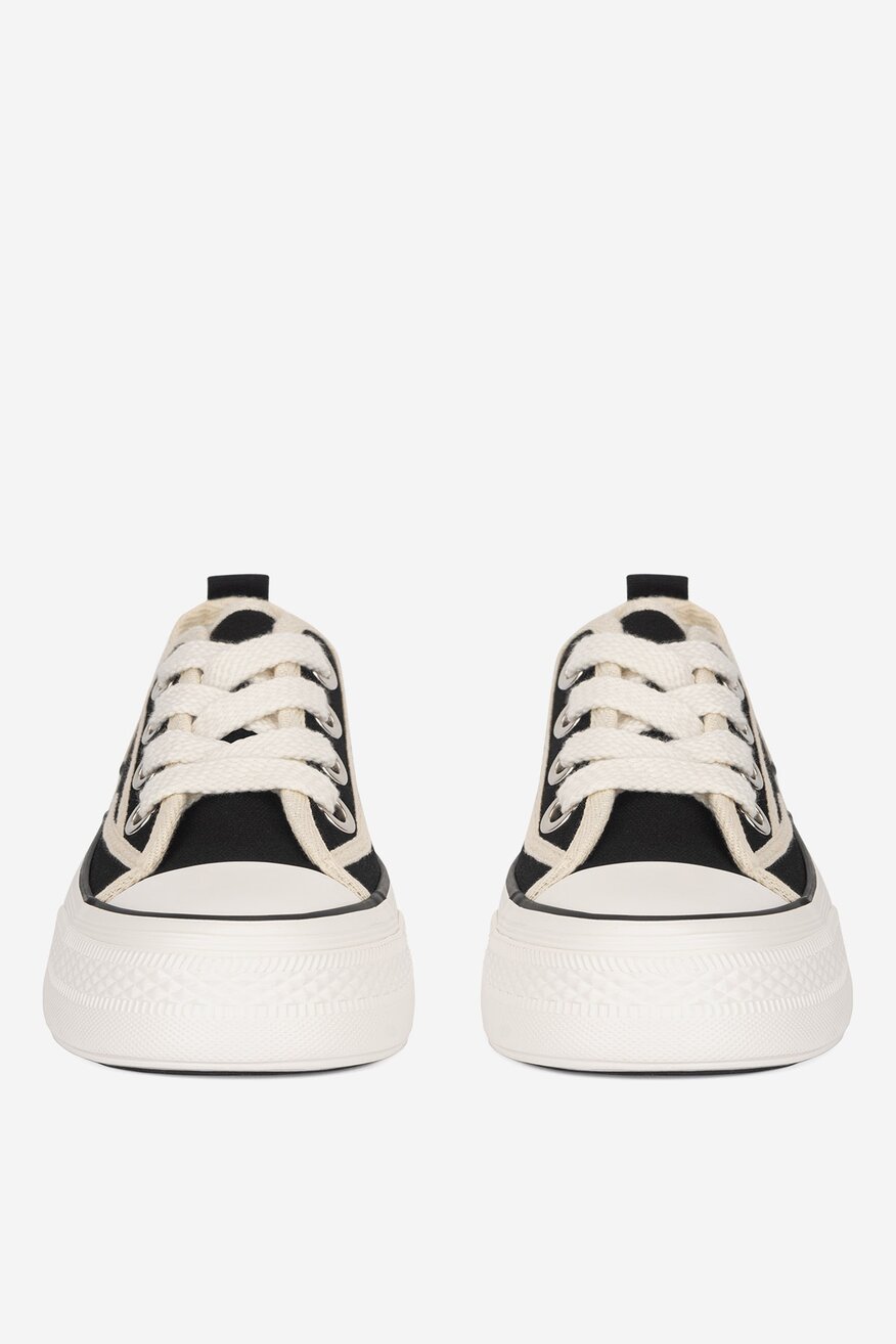 
                Vászoncipő DeeZee FEKETE - 5905588793465