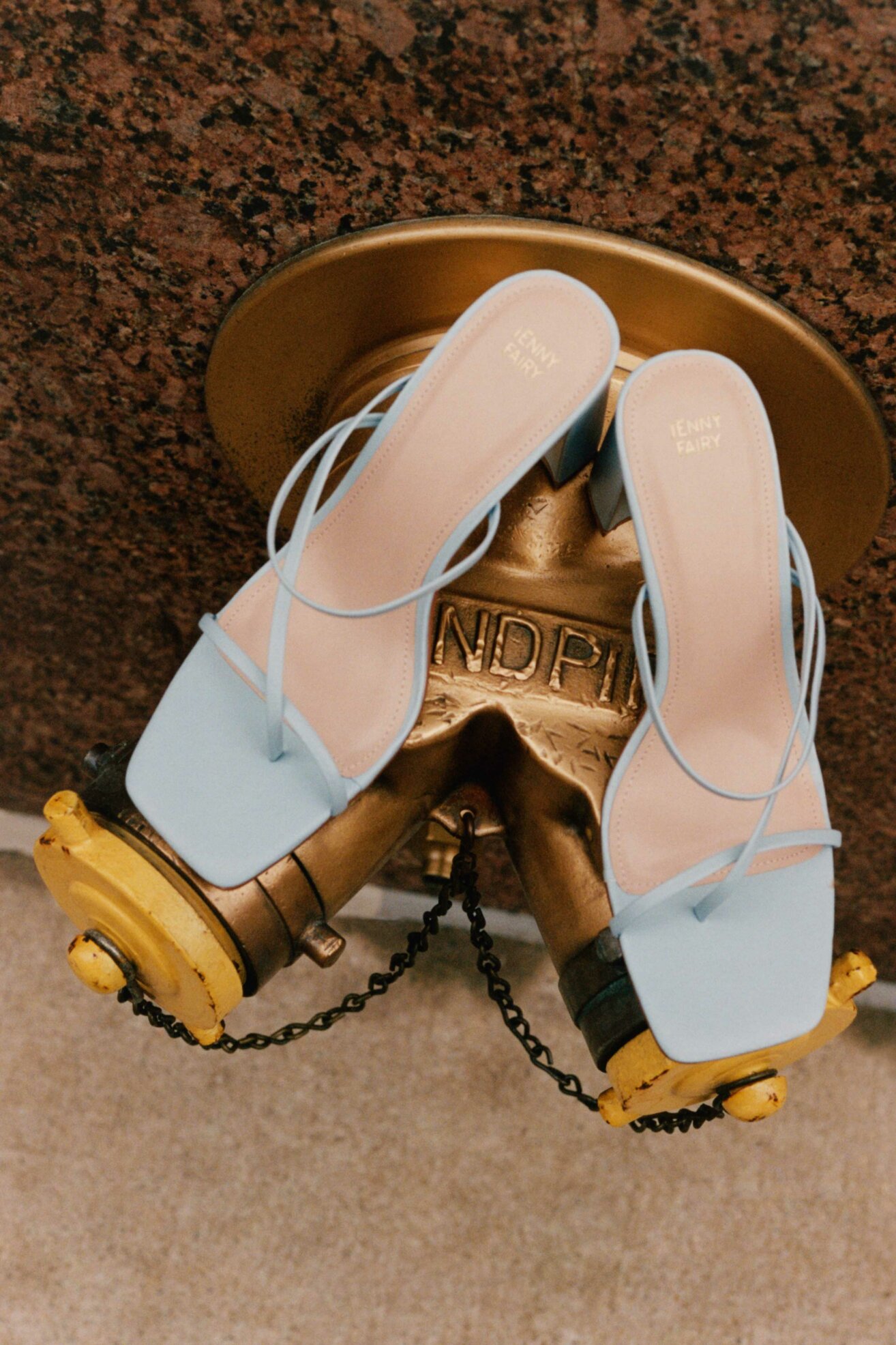 Klapki Jenny Fairy LS5450-04 Niebieski jasny