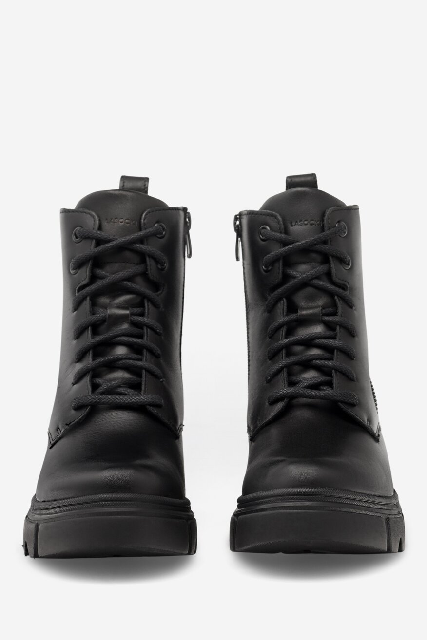 
                Lasocki - Trzewiki skórzane ocieplane - 5905588032069