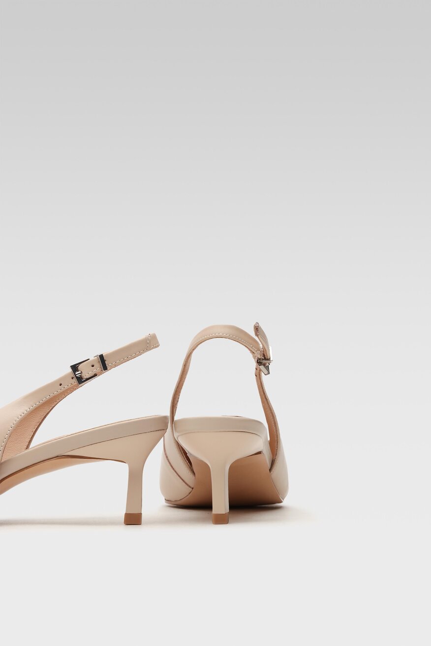 
                Sergio Bardi - Skórzane sandały beżowe - 5904862648385