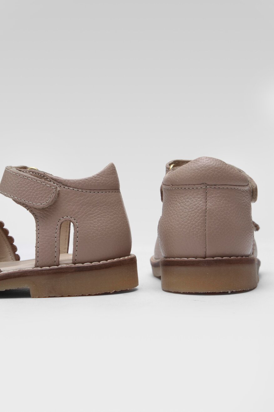 
                Lasocki Kids - Skórzane sandały beżowe - 5904862732855