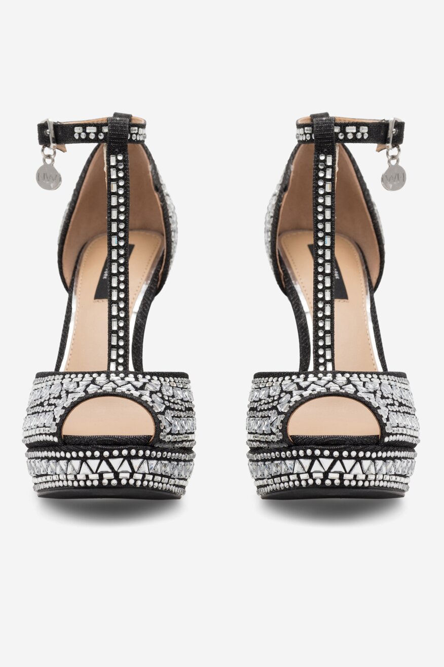 
                NINE WEST - Sandały na szpilce - 5905588153955