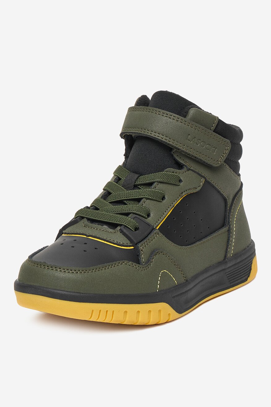 
                Šněrovací vyšší obuv Lasocki Young KHAKI - 5906751265895