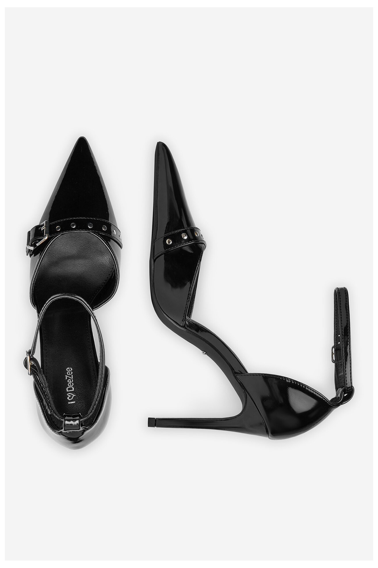 Pantofi cu toc DeeZee Q93079-17 NEGRU