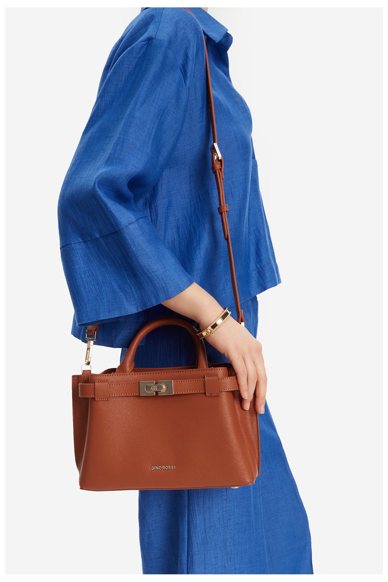 Дамска чанта Gino Rossi RC-19684 КАМЕЛ