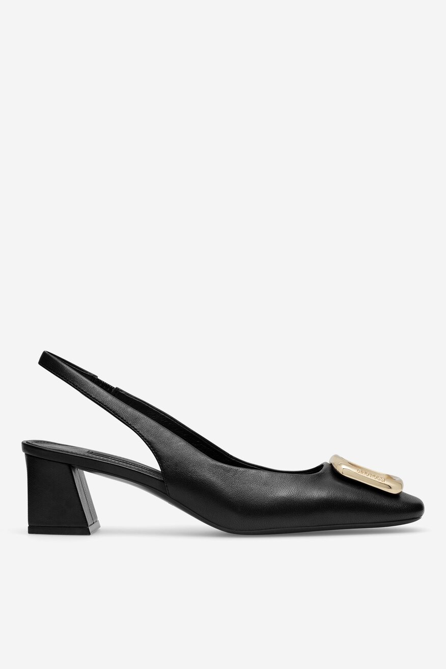 
                Gino Rossi - Czółenka skórzane na słupku - 5905588562948