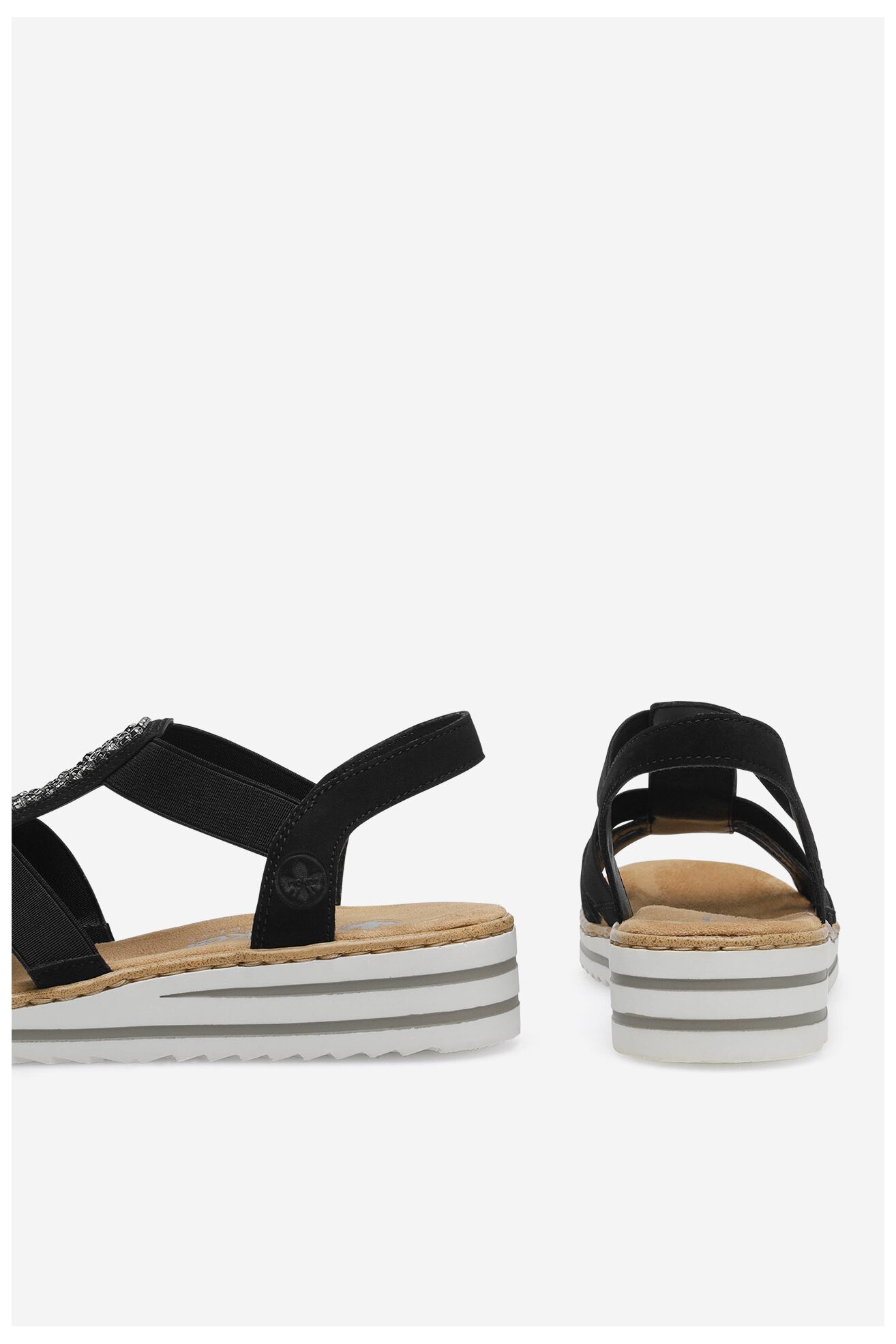 Sandały Rieker V0652-00 Czarny