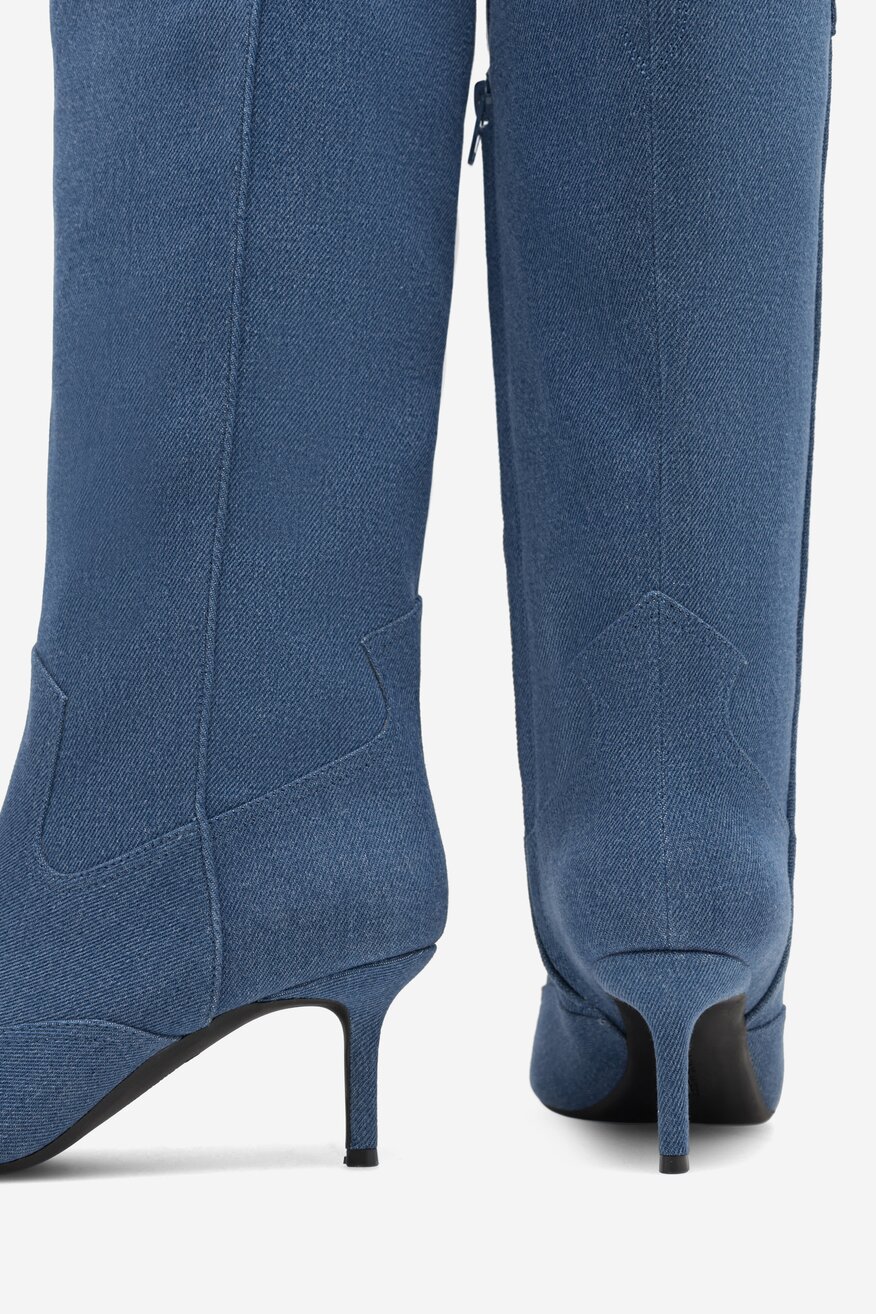 NINE WEST - Kowbojki wysokie - 5905588143888