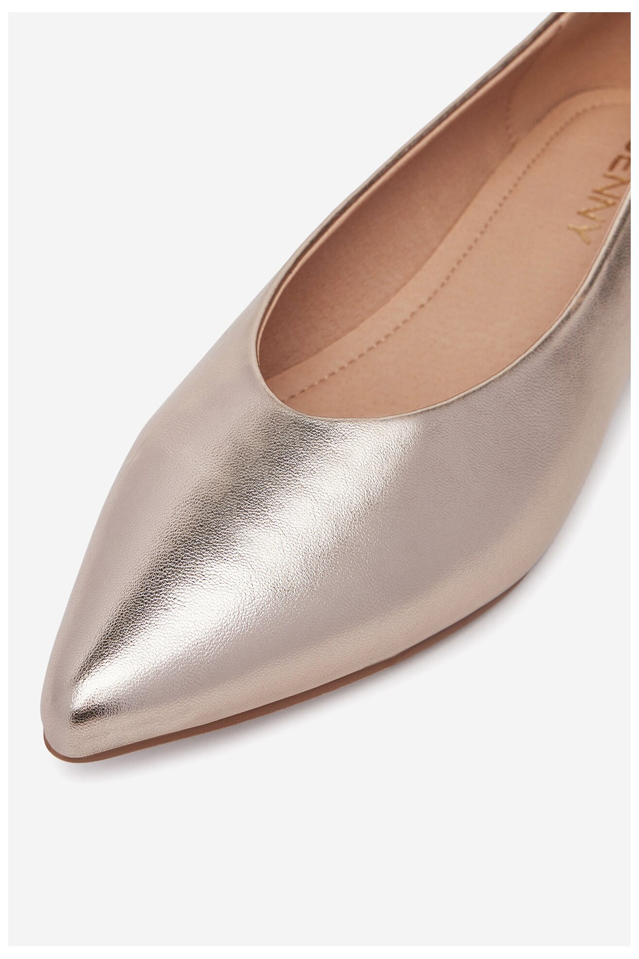 Baleriny Jenny WS20019-11 Złoty