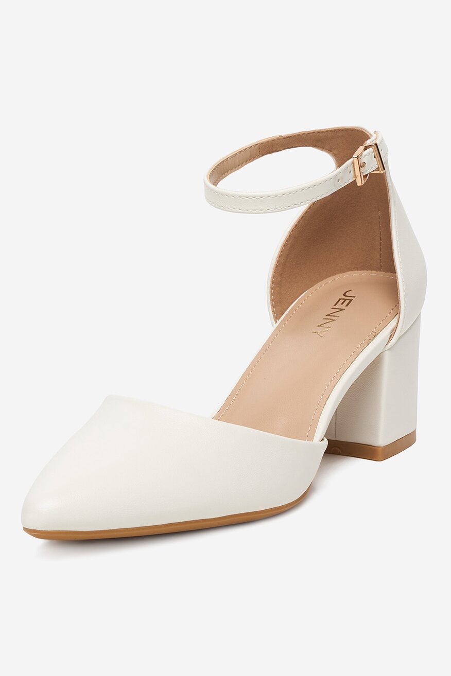 
                Pantofi cu toc Jenny ALB - 5906751556528