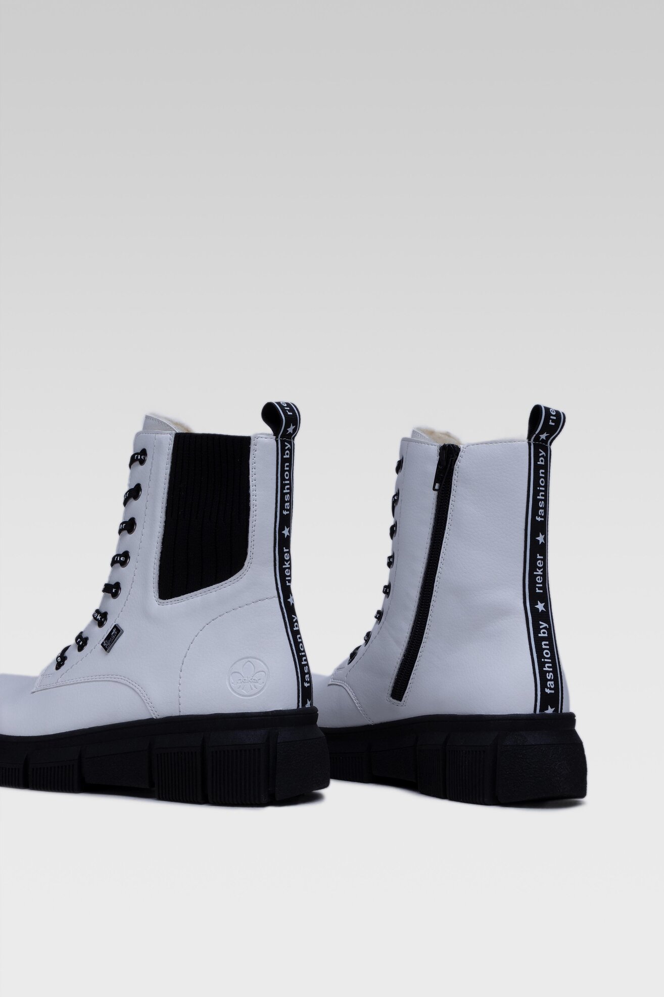 Trzewiki Rieker X3414-80 Biały