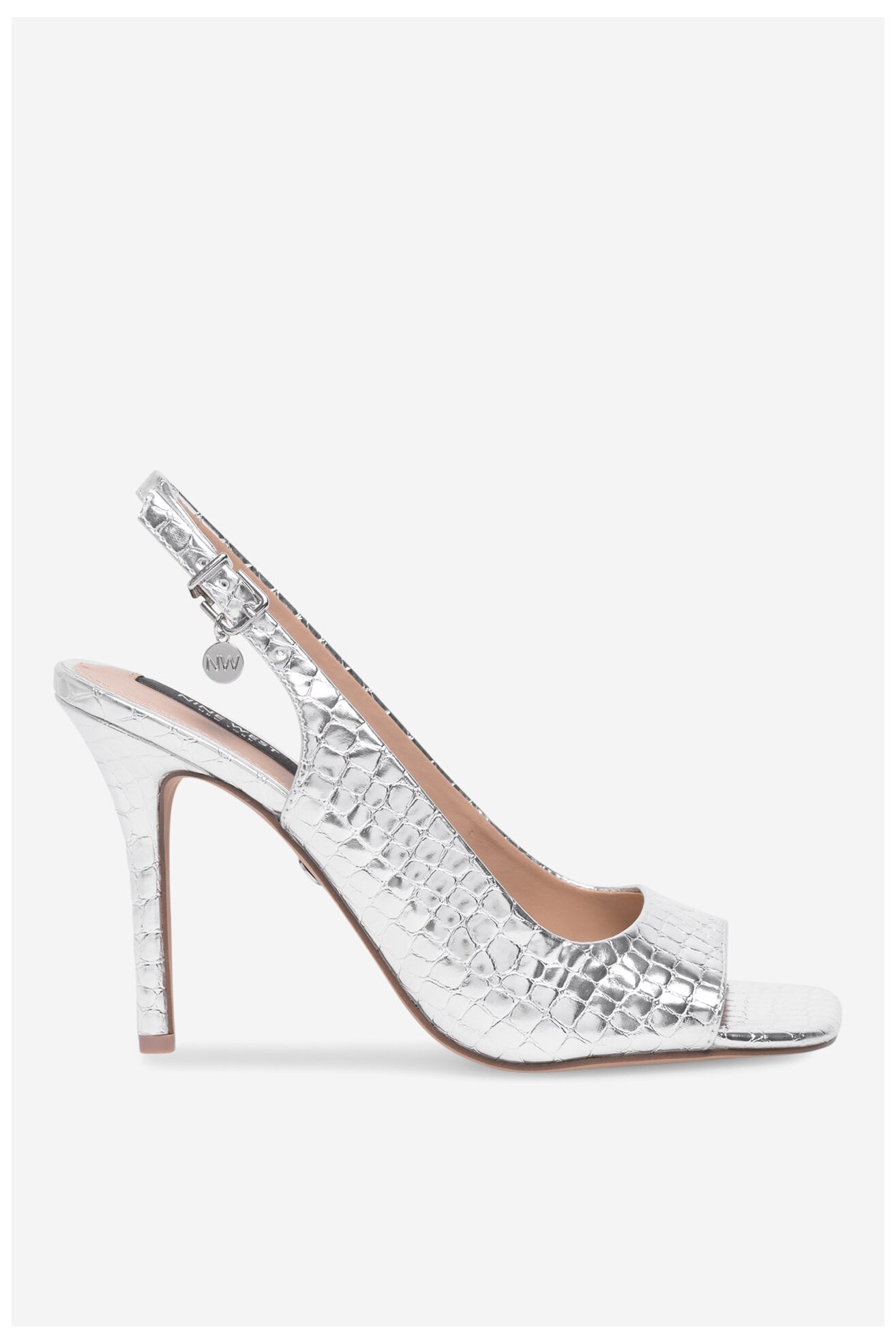 Sandały NINE WEST FF-1065 Srebrny
