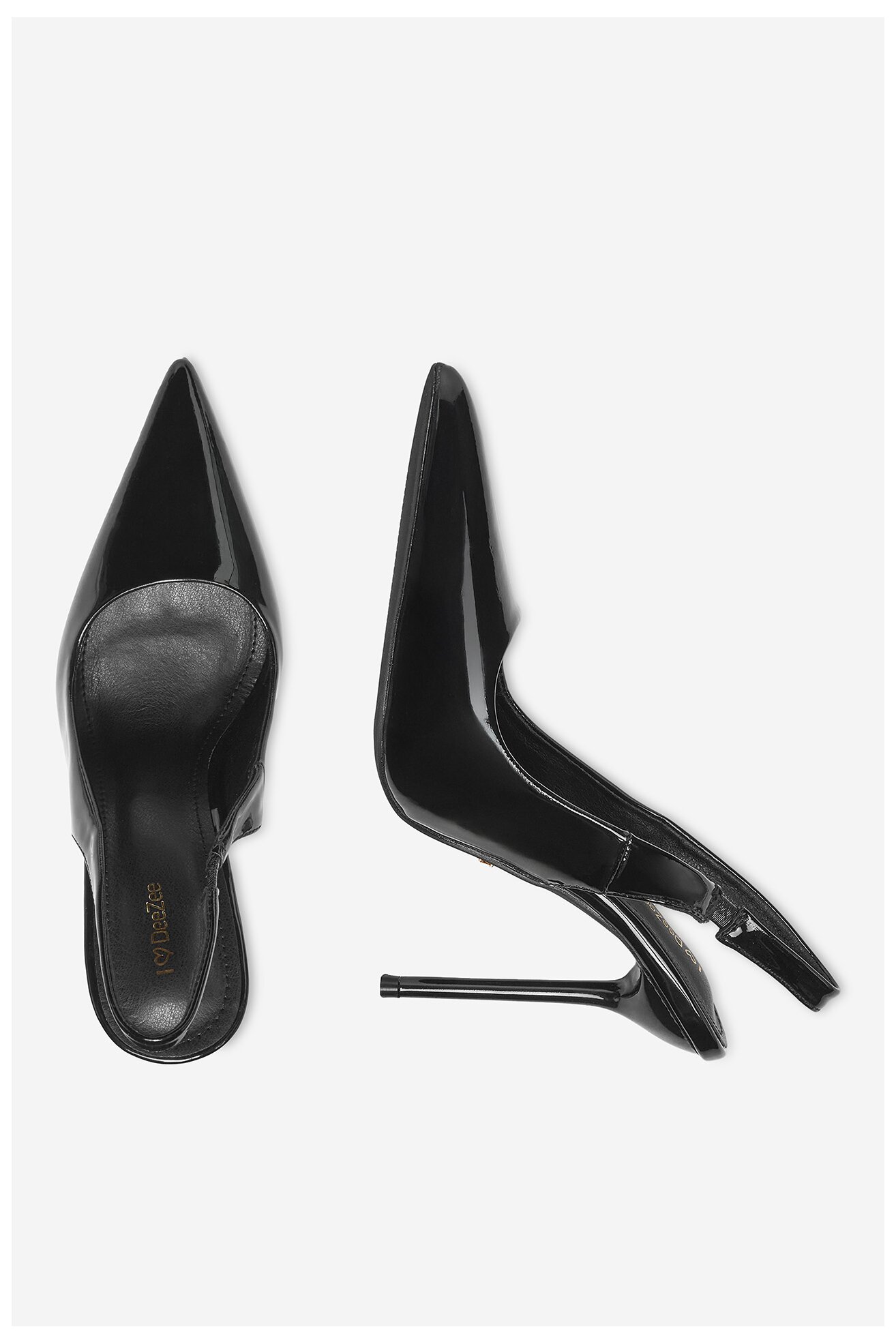 Czółenka DeeZee HT0327-1 Czarny