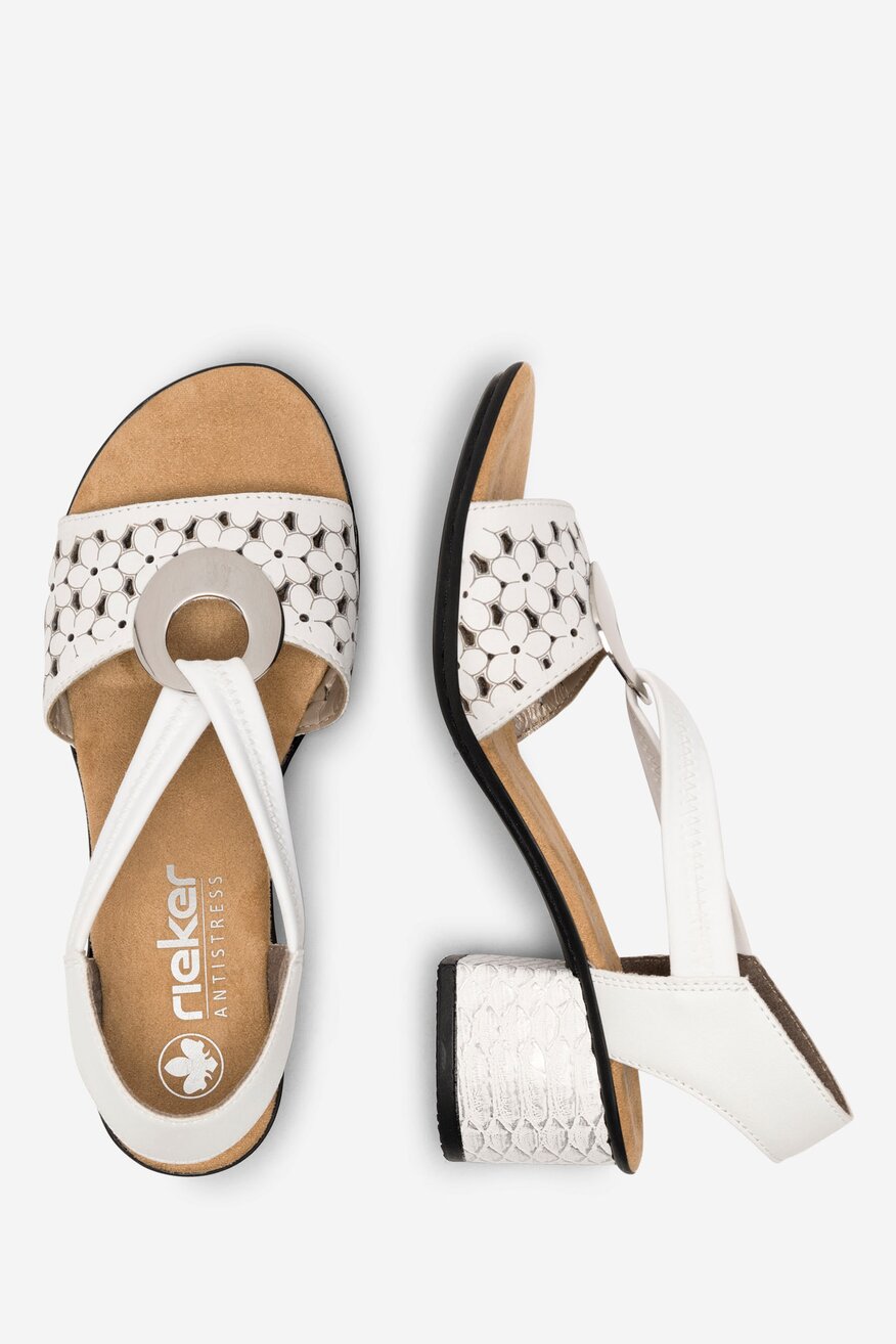 
                Rieker - Sandały na słupku - 5905588311553