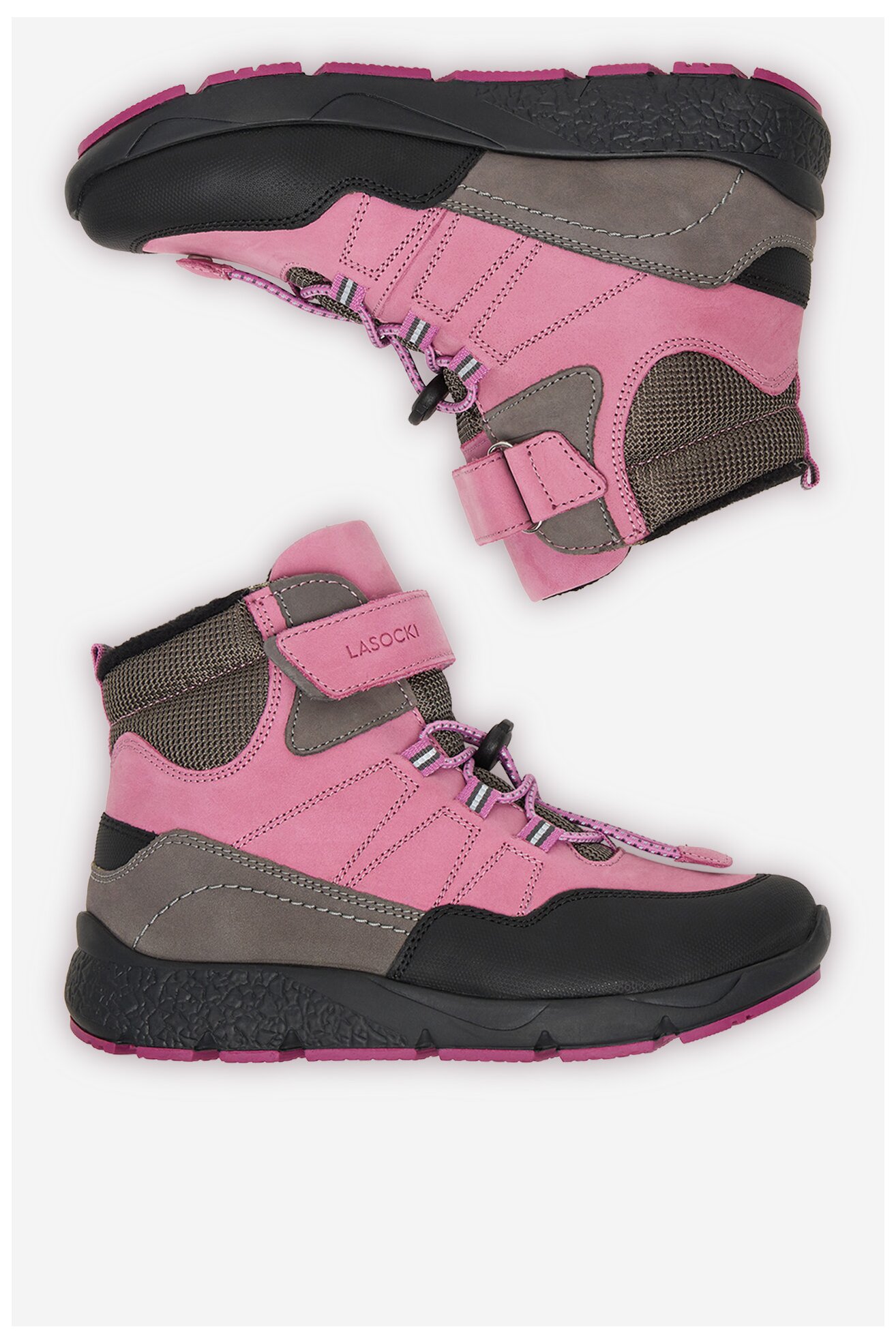 Šněrovací vyšší obuv Lasocki Young CEO-BI12-SAM-06(V)DZ RŮŽOVÁ