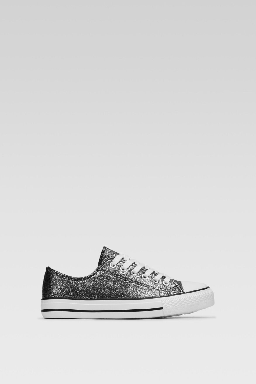 
                Jenny Fairy - Trampki metaliczne czarne - 5903698447957