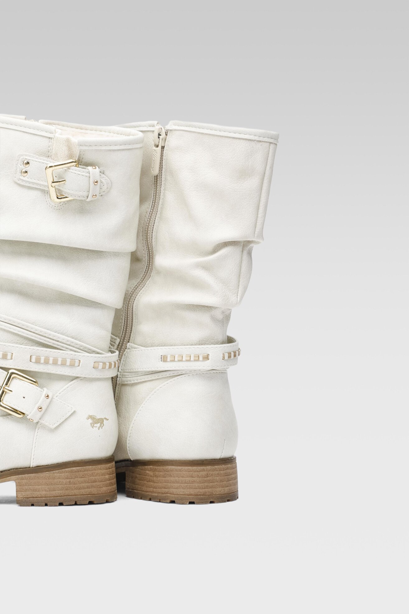 Kozaki Mustang 1139-624 Biały