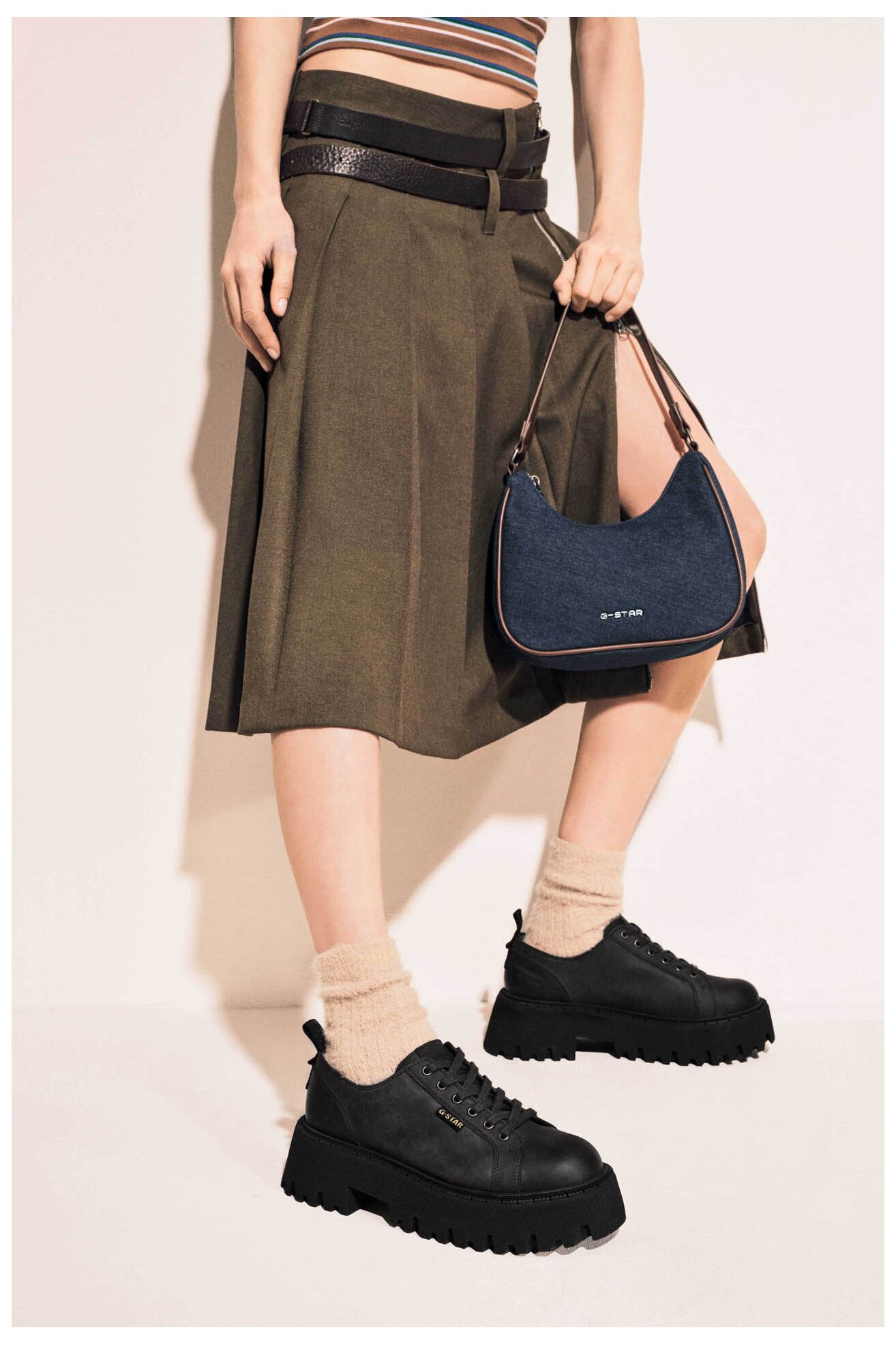 Pantofi casual G-STAR RAW WI34-MANYA-01 NEGRU