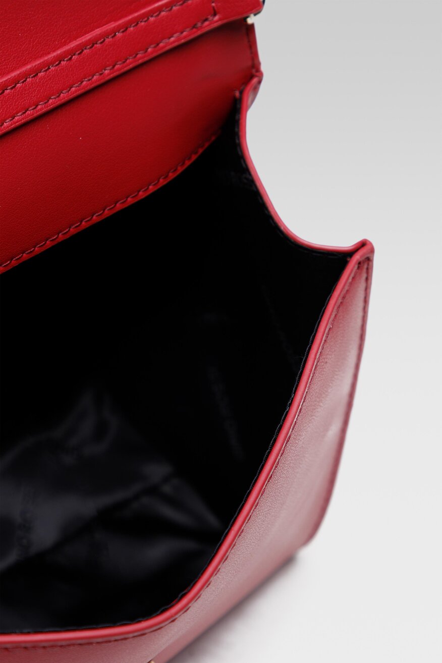 Gino Rossi - Torebka skórzana czerwona - 5904248086893