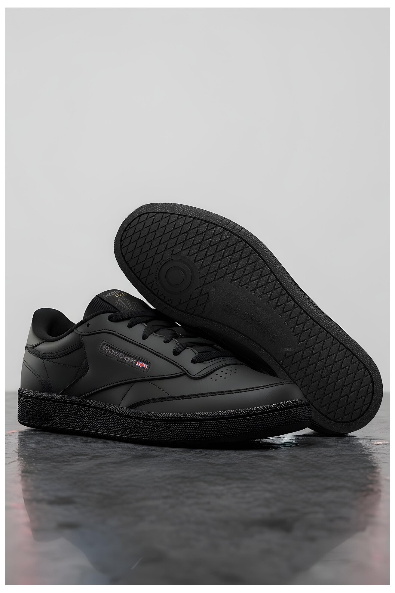 Încălțăminte sport Reebok EO-CLUB C 85 100000153 NEGRU