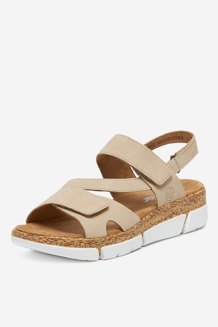 Rieker - Sandały na koturnie - 2230078412285