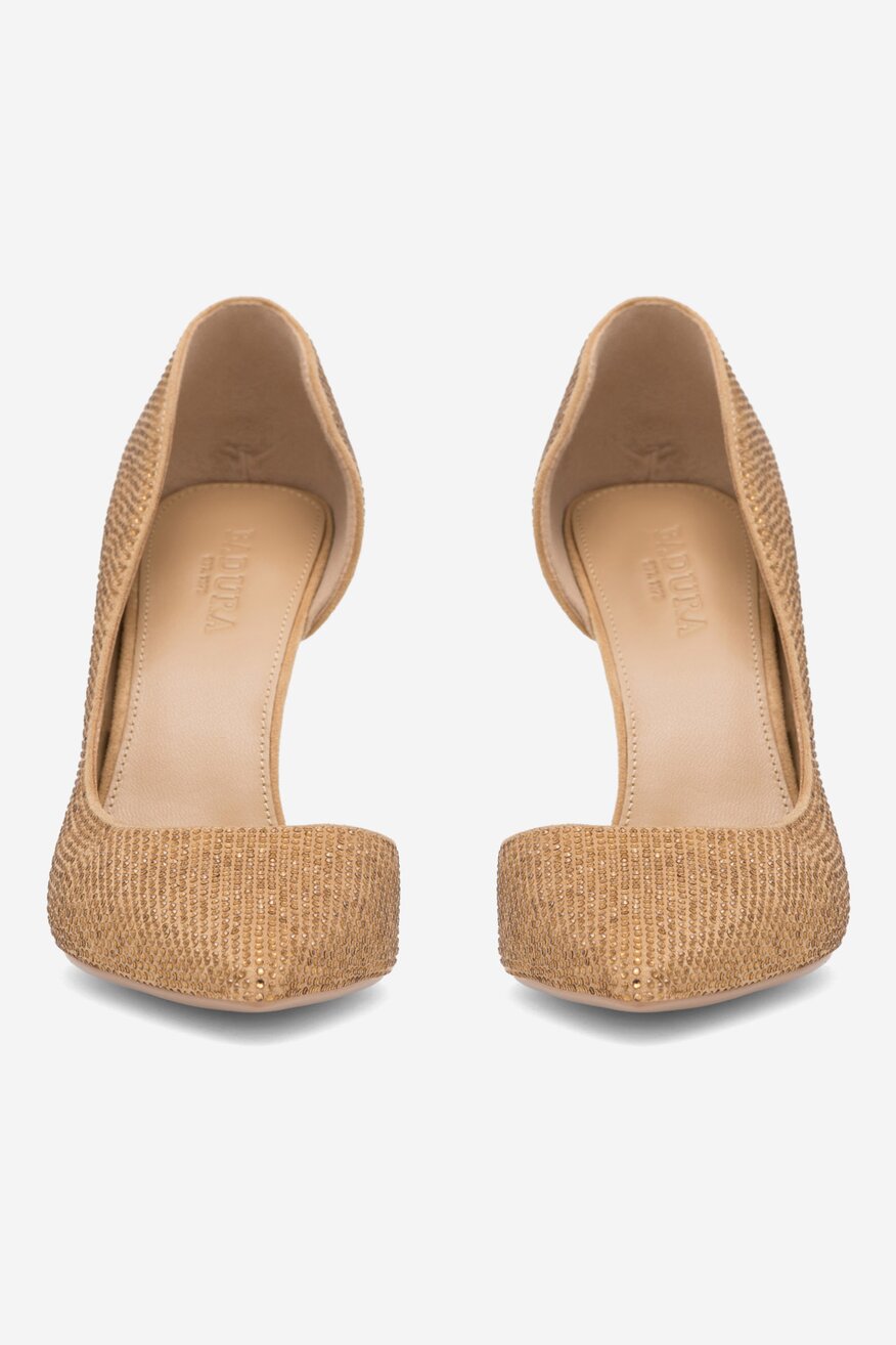 
                Badura - Czółenka skórzane na szpilce - 5905588144267