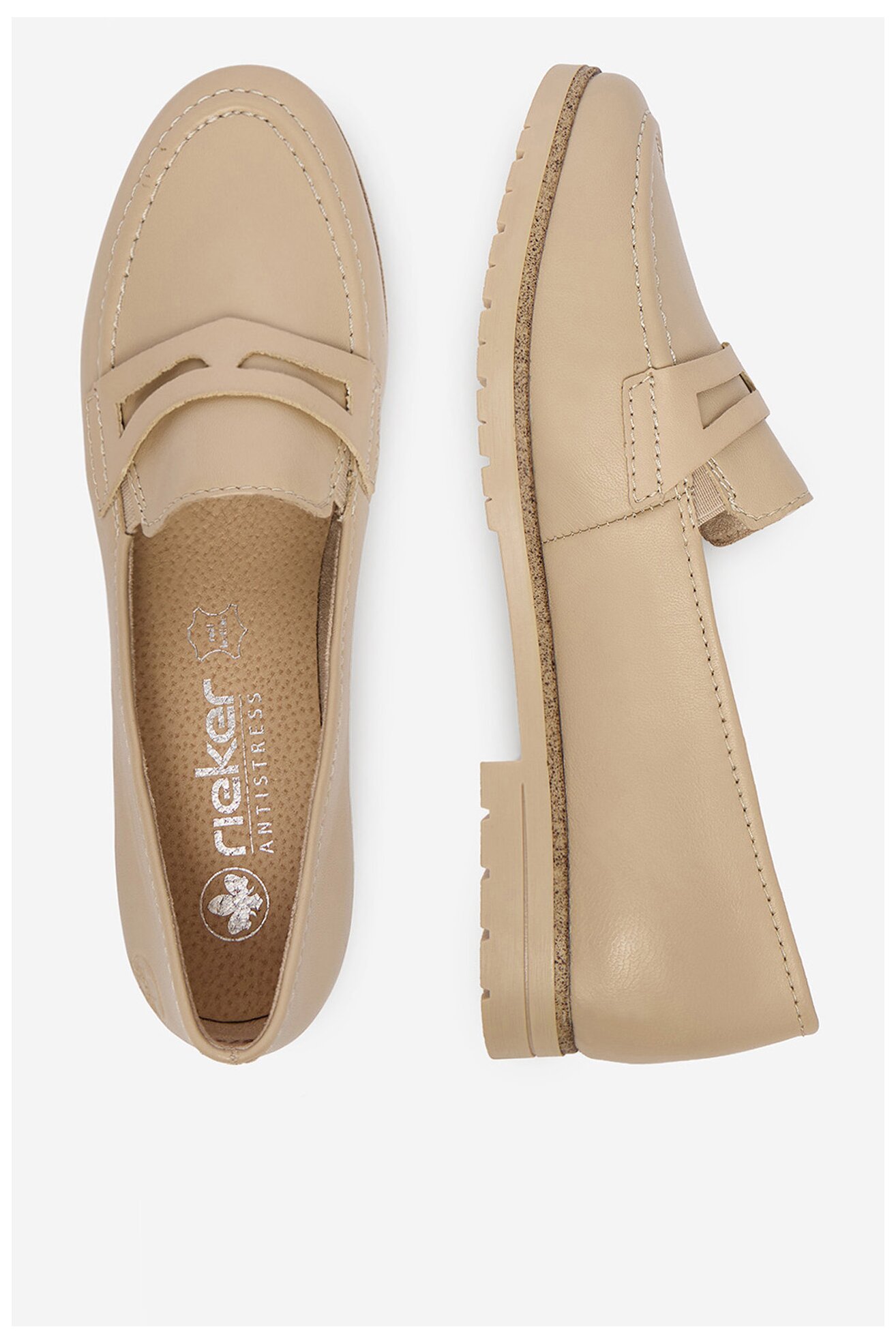 Mokasyn Rieker CEO-45300-63 Beżowy